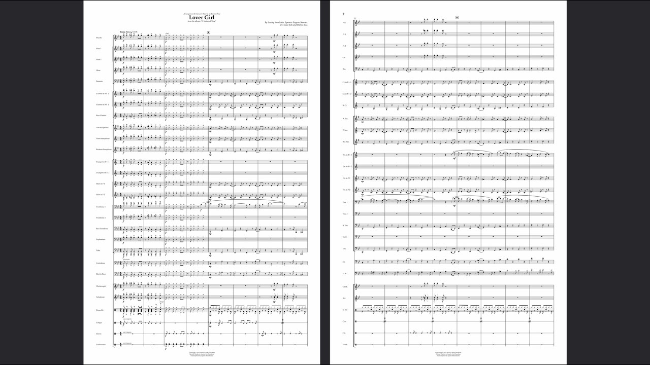 Lover Girl – Laufey (Concert Band Arrangement, encore vers.)