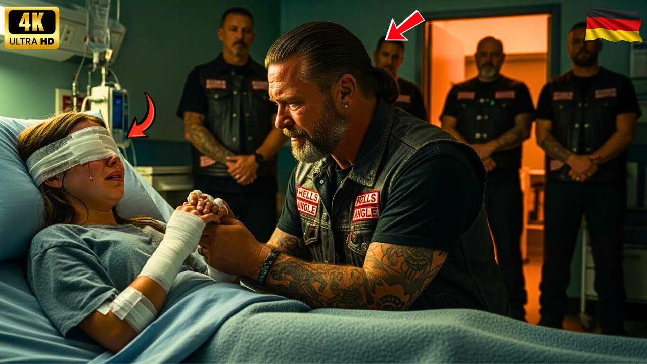 Mädchen verlor ihr Augenlicht, rettete Biker-Tochter aus Feuer – was die Hells Angels taten