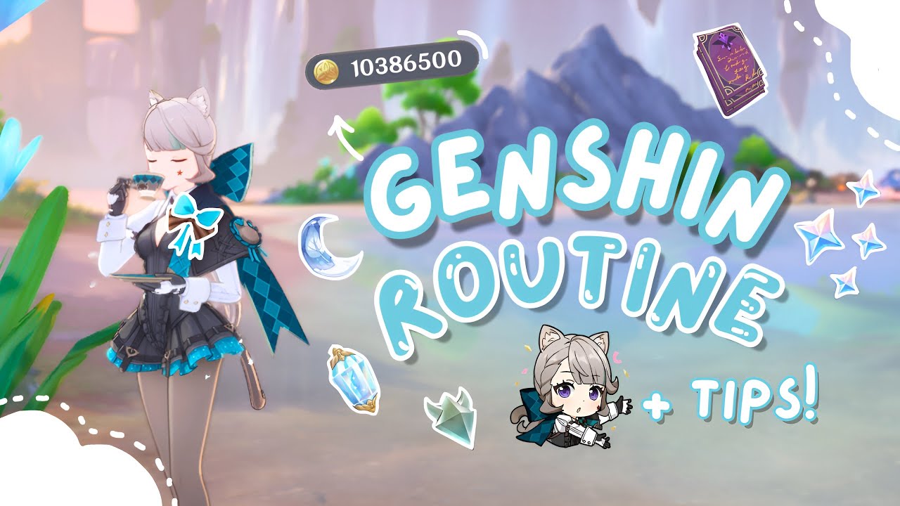 ⋆. 𐙚 ˚ My F2P Daily Genshin Routine! 🐇 | cozy genshin gameplay ⋆˙⟡