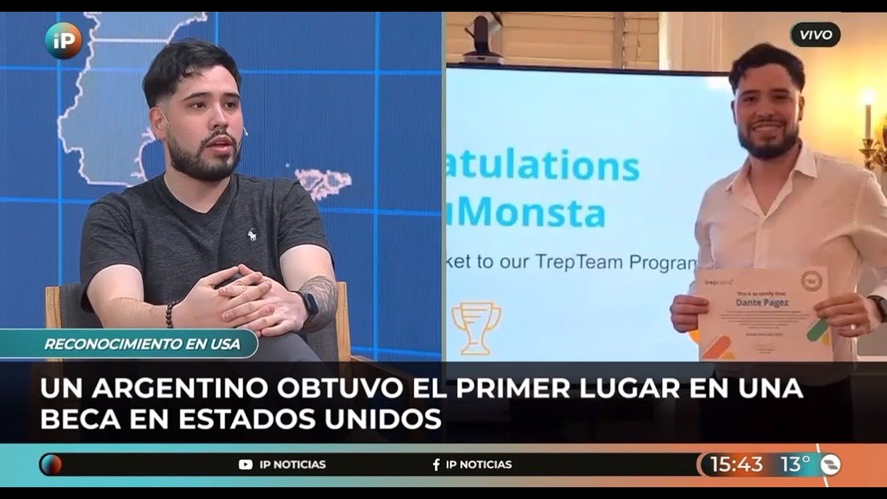 Dante Pagez - &iquest;C&oacute;mo ganar una beca internacional? - Entrevista en @Argentina12ok