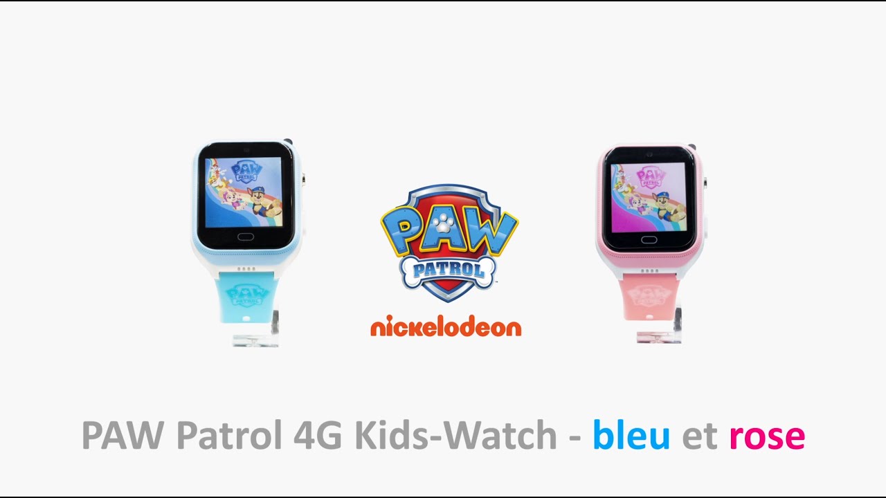 PAW Patrol 4G Kids-Watch - bleu et rose (French)