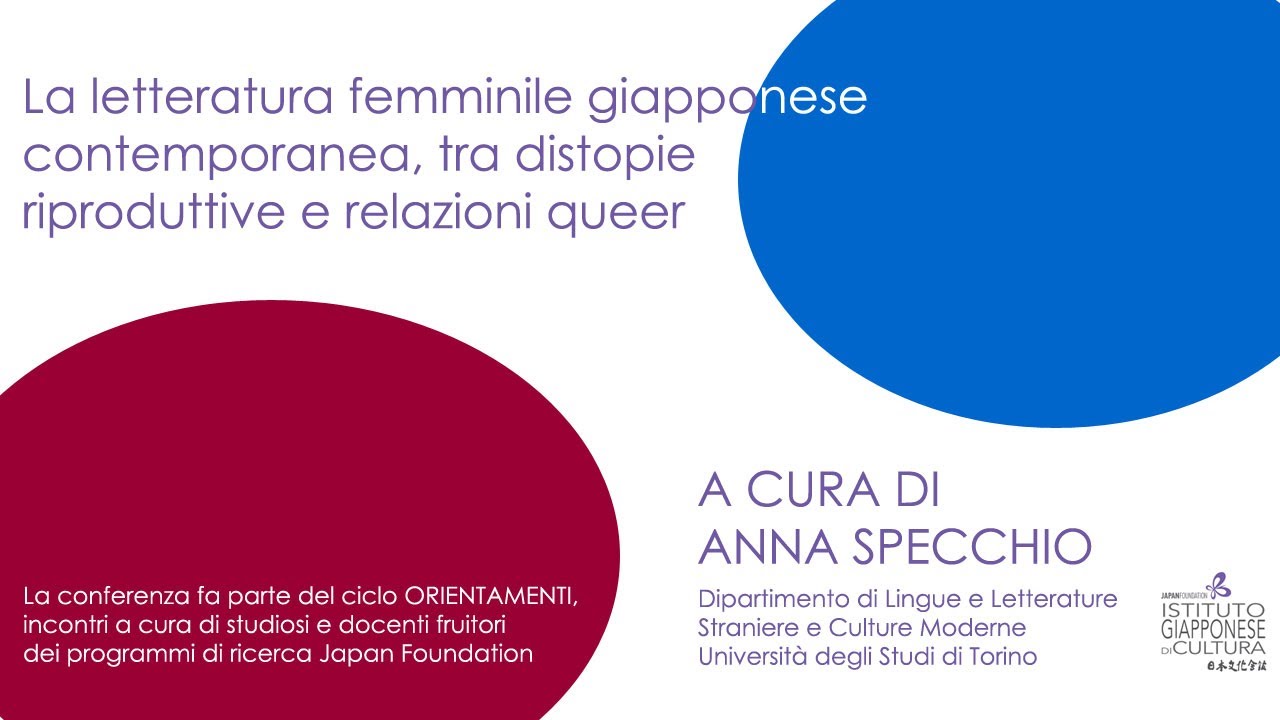 Orientamenti - Conferenza online di Anna Specchio