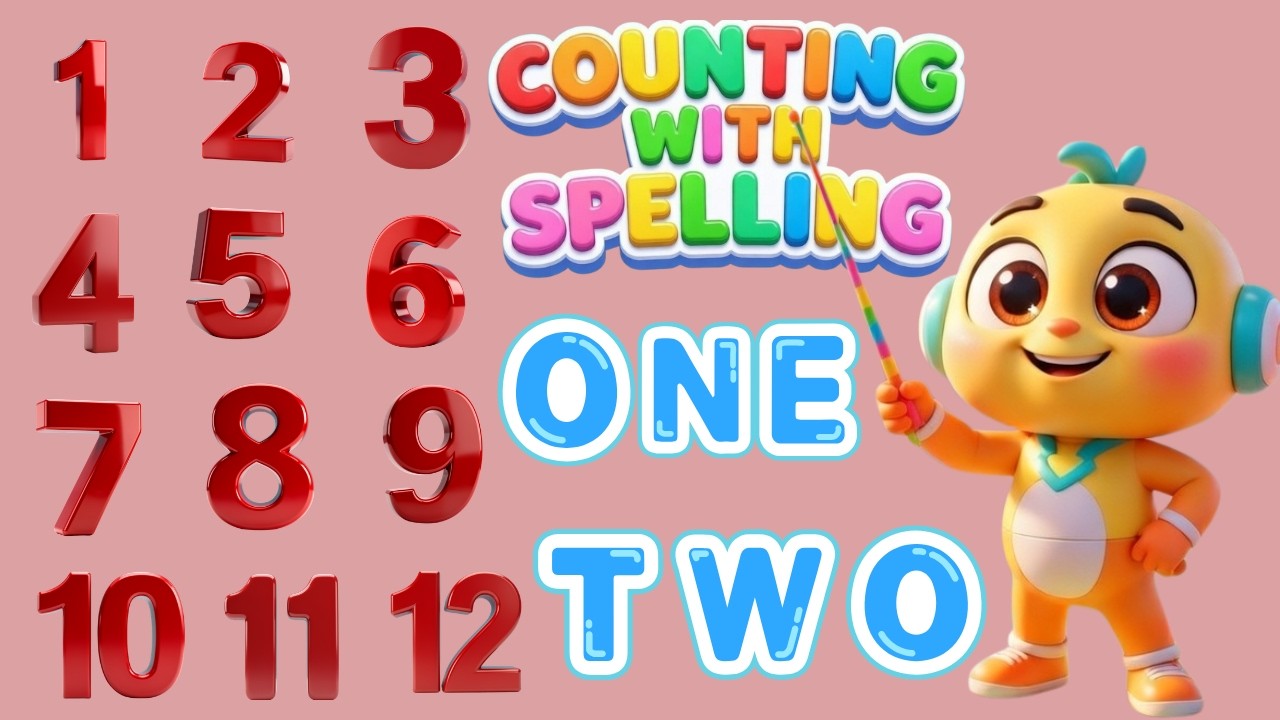 Counting 1 to 30 with Spelling | Learn Number Words for Kids