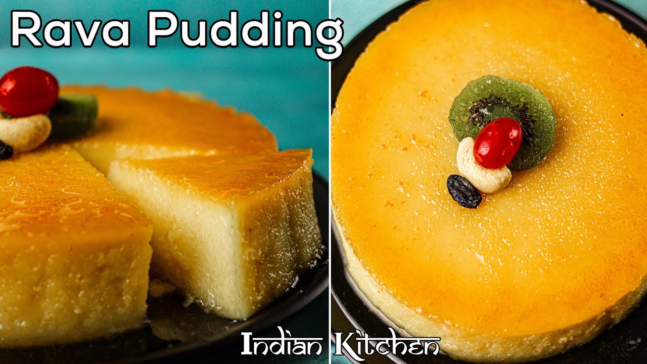 Rava Pudding | Sooji Pudding | Semolina Pudding in just 5 ingredients | Indian Kitchen
