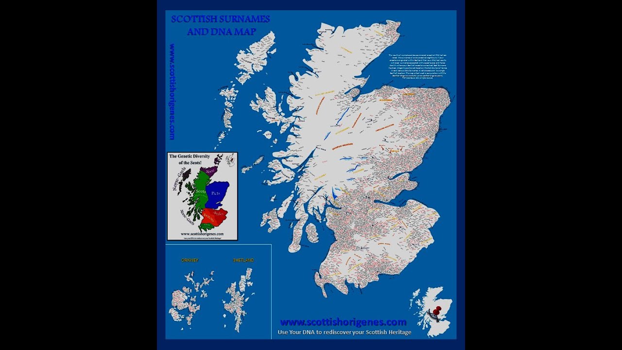 The Surnames of Scotland Map