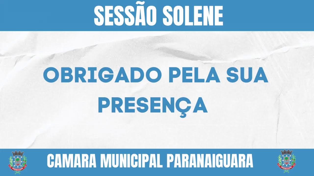 Transmissão ao vivo de CÂMARA MUNICIPAL DE PARANAIGUARA