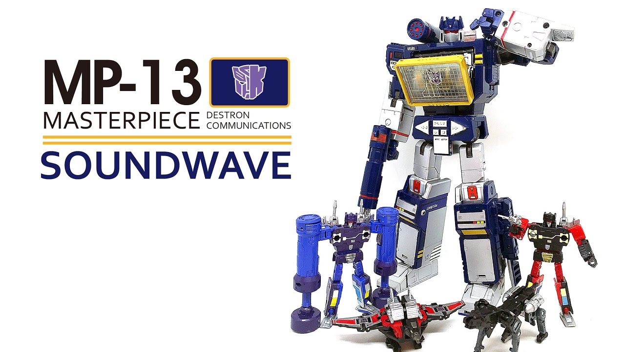 KL變形金剛玩具分享60 MP-13 音波 MP-15 MP-16 磁帶小隊＋細節貼紙 Masterpiece Soundwave&Cassettes+Reprolables