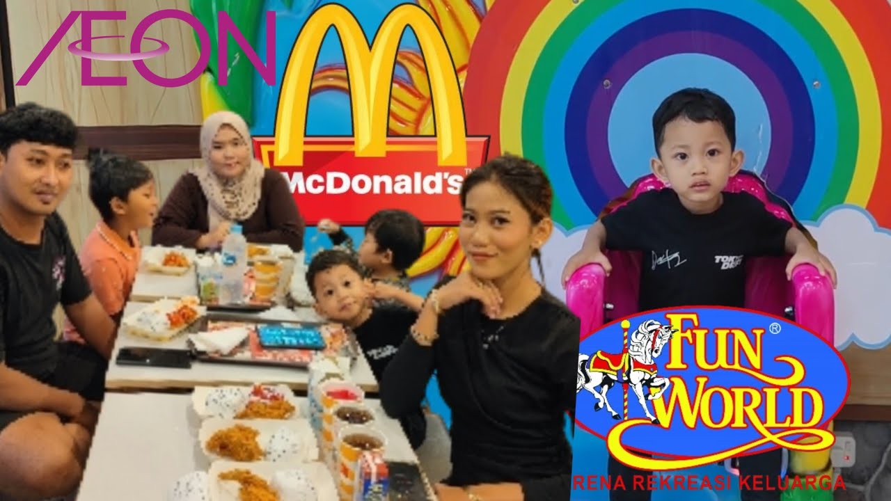 Buka Bersama di MCD JGC. Sekalian main FUN WORLD di AEON MALL. pulang nya makan ayam bakar. MANTAP !