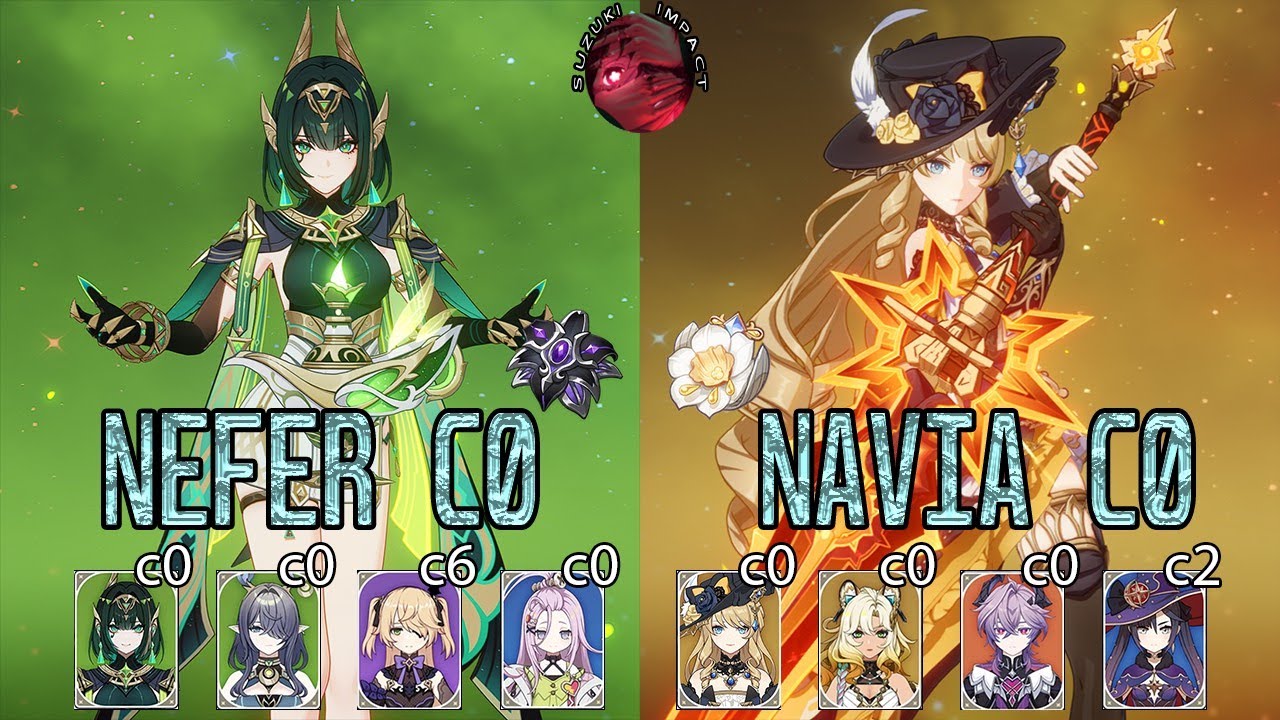 NEFER C0 vs NAVIA C0 + DURIN | Abyss Destruction! 💥🔥(6.2)
