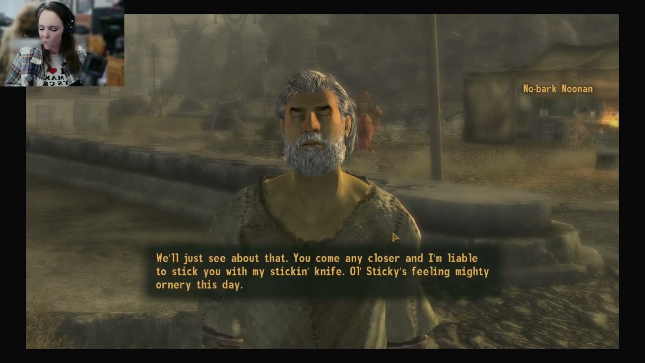 Fall Out NV crashed... But we're going again! First time play through, challenging for sure.