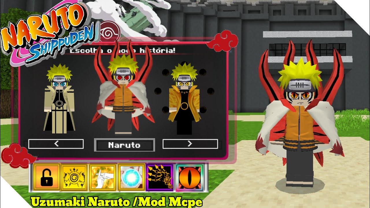 ✔Minecraft Mod/Addon Naruto ShippuDen - Nhẫn giả làng lá Cực Hay Cho MCPE 1.19 +📁🔥