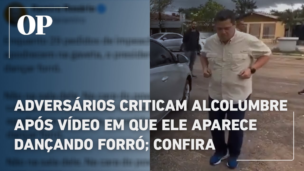 Adversários criticam Alcolumbre após vídeo em que ele aparece dançando forró; confira reações