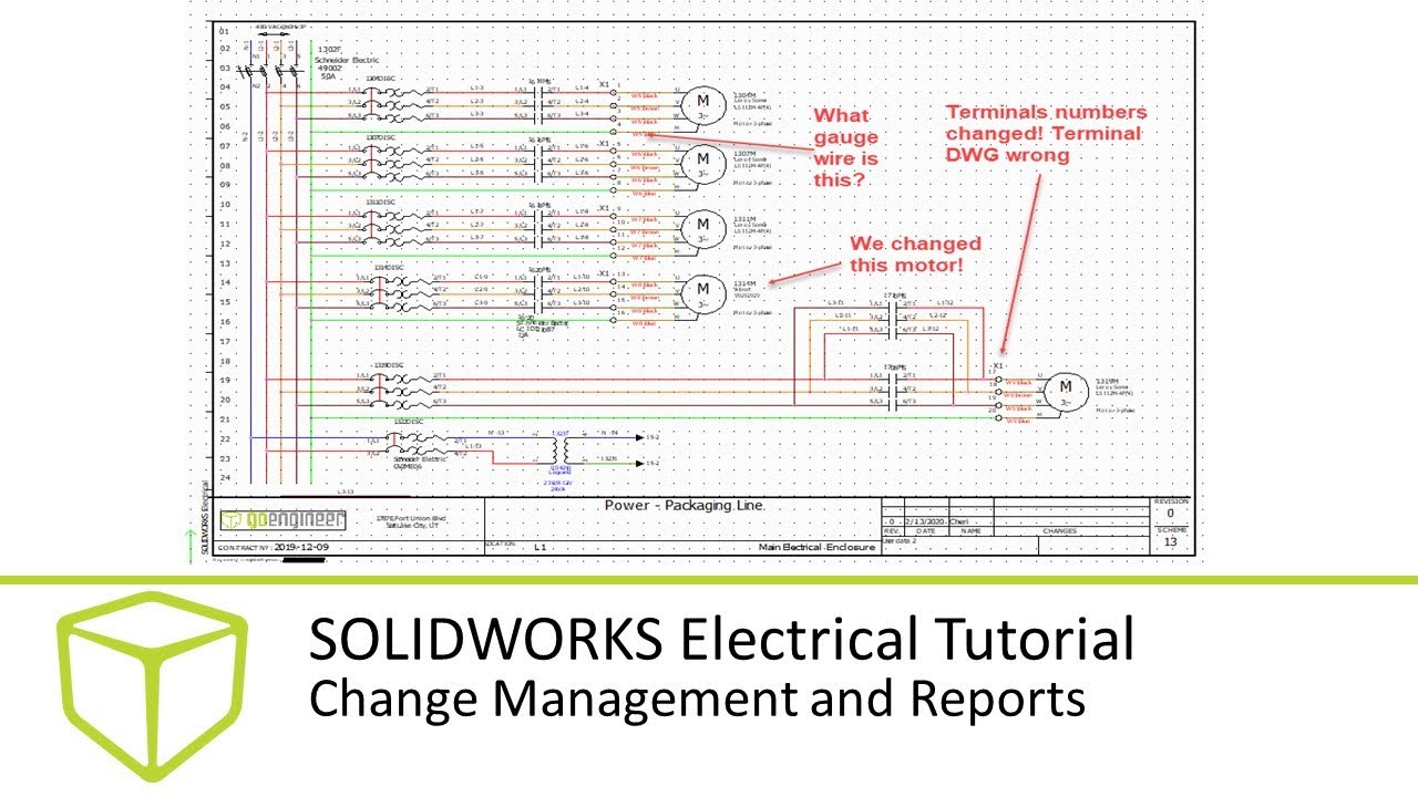 SOLIDWORKS Electrical Tutorial - Change Management and Reports