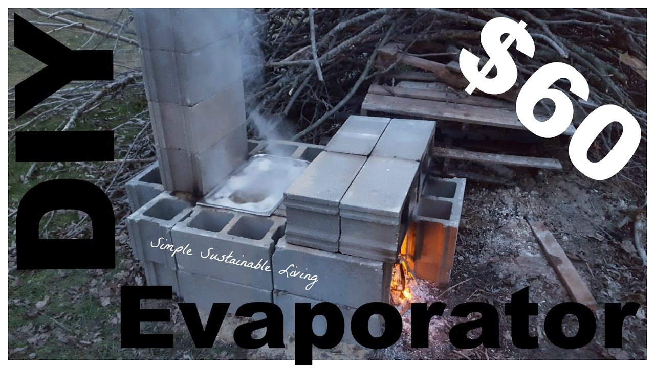 DIY Rocket Stove Maple Sap Evaporator