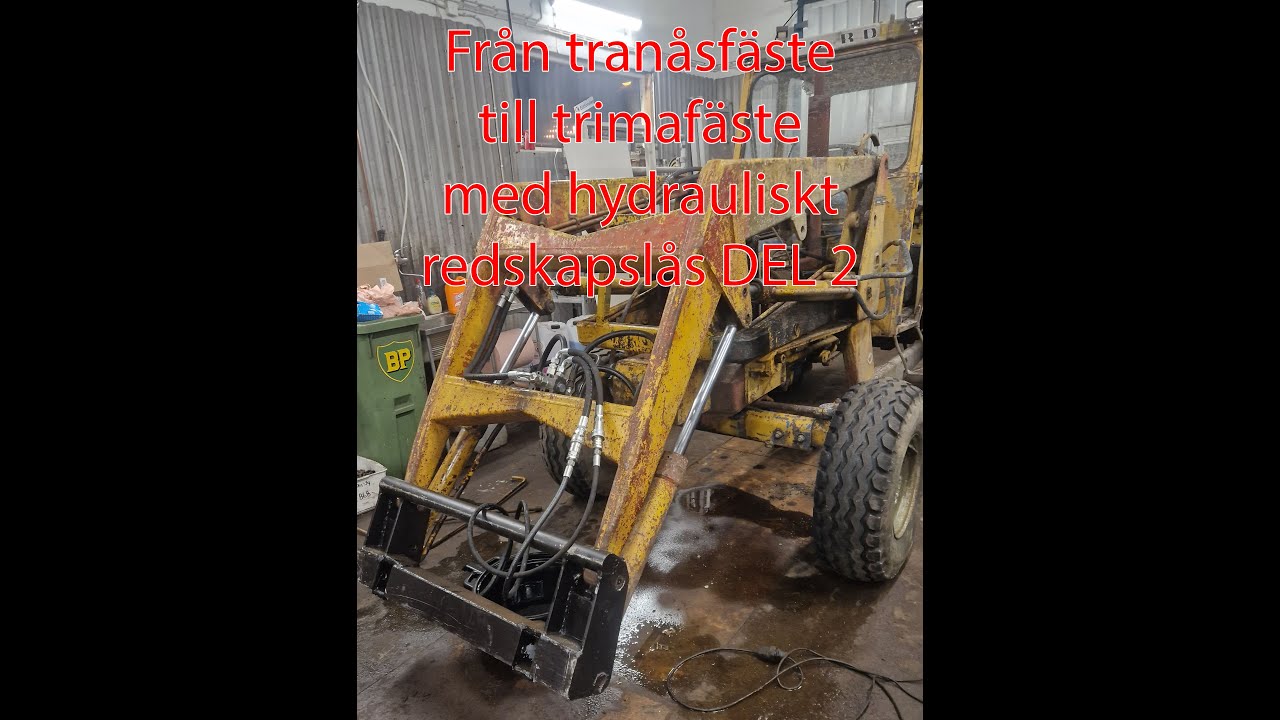Bygger om tranåsfästet till trimafäste del 2