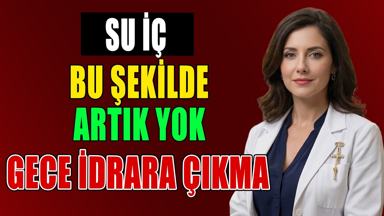 ENDOKRİNOLOG DOKTOR: Gece sık idrara çıkma için su içme yöntemi | Gece sık idrara çıkmaya son