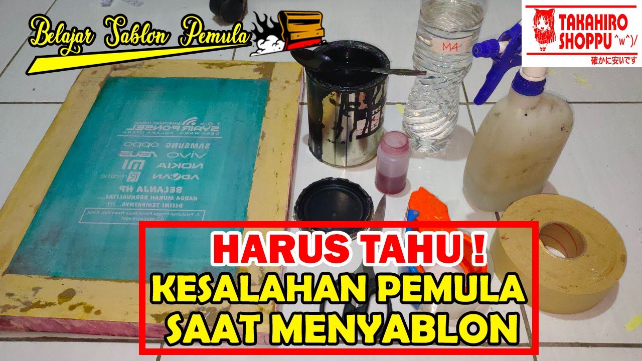 Kesalahan Yang Sering dilakukan Pemula Saat Menyablon Dan Cara Mengatasinya