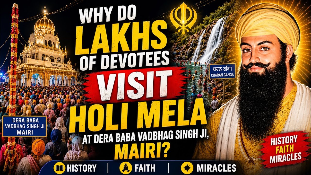 Why Do People Visit Holi Mela at Tap Asthan Dera Baba Vadbhag Singh Ji,Mairi,Una Himachal Pradesh