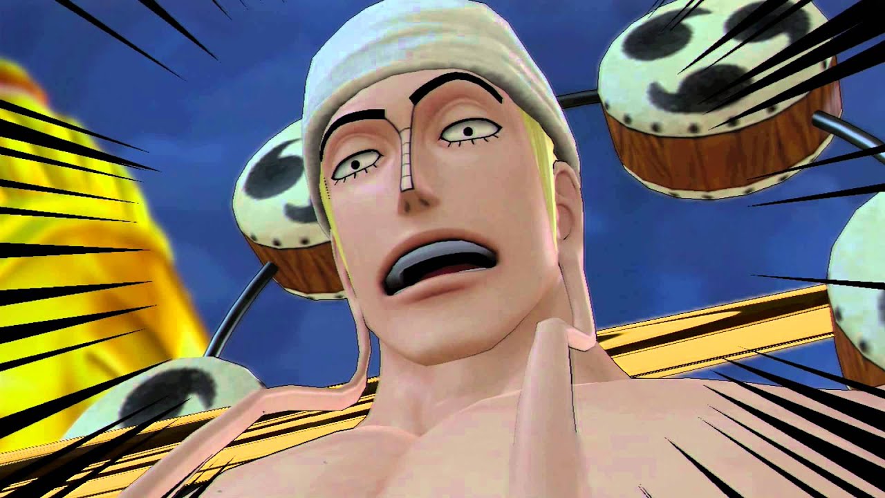 Cutscene Comparison - Luffy Defeats Eneru (One Piece: Pirate Warriors 2 & 3)