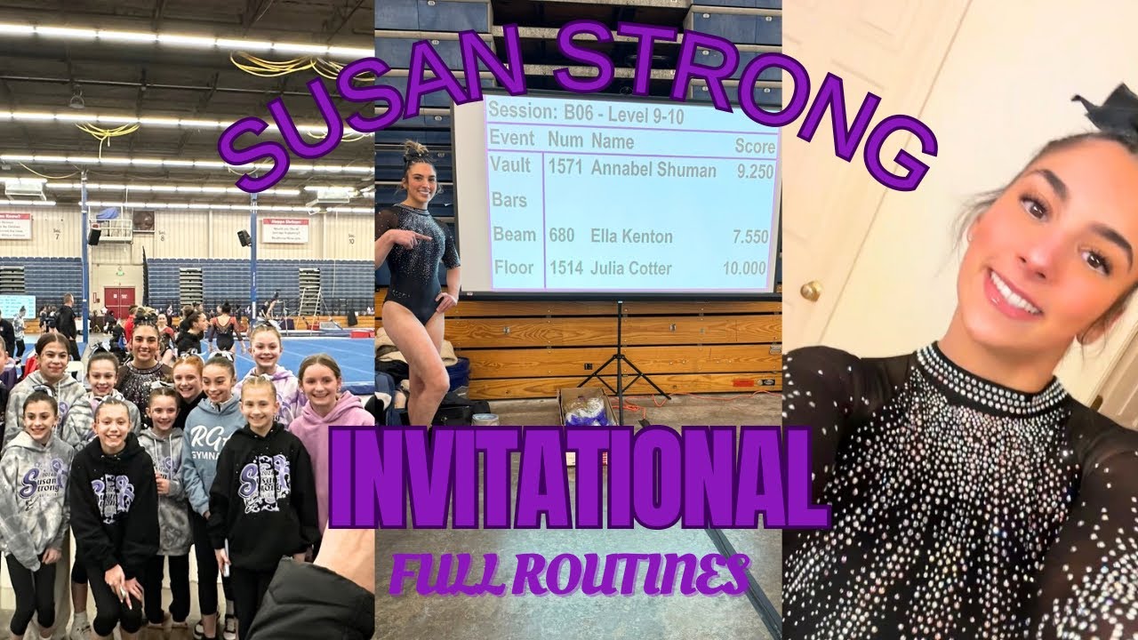 Full Routines from Susan Strong Invite | 10.0 Floor Routine, 9.9 Vault, 9.8 Beam | juliabellecotter