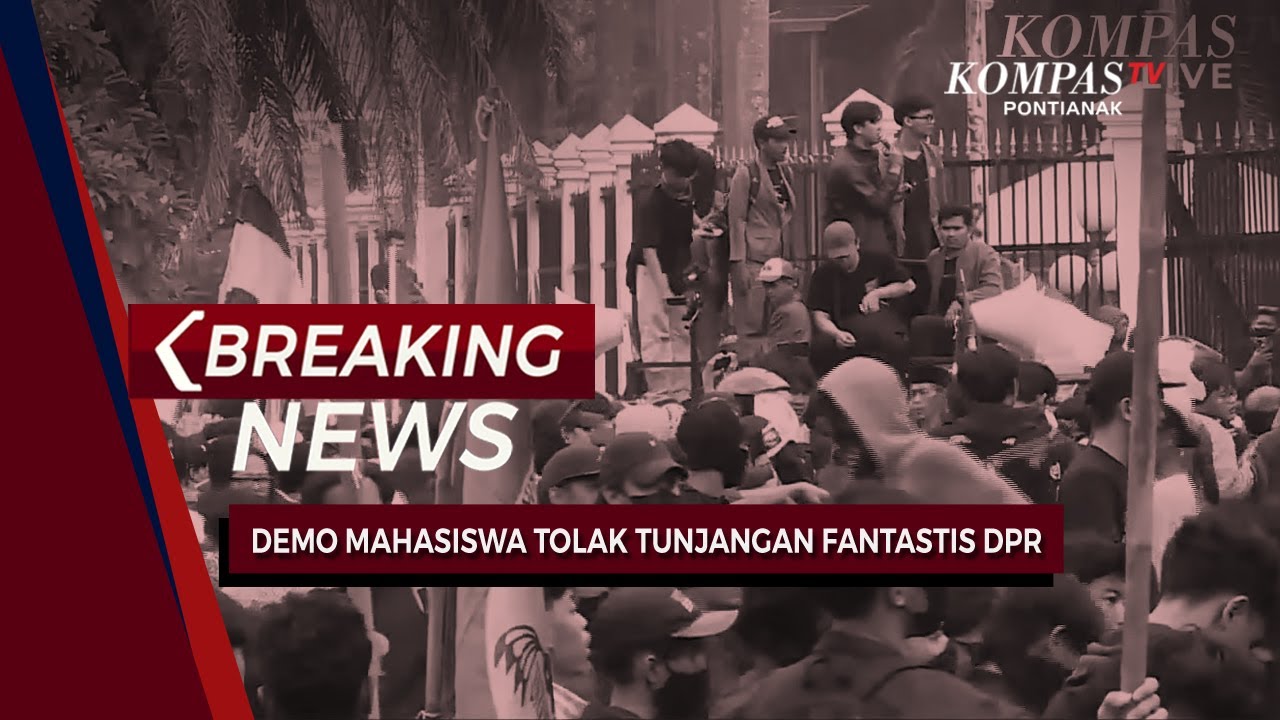 BREAKING NEWS - DEMO DEPAN GEDUNG DPR RI TOLAK TUNJANGAN FANTASTIS, POLISI PUKUL MUNDUR MASSA