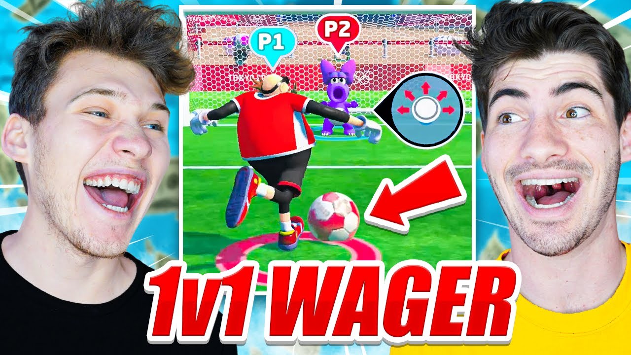 EPIC Mario & Sonic Football MONEY WAGER + LOSER HAS FORFEIT!