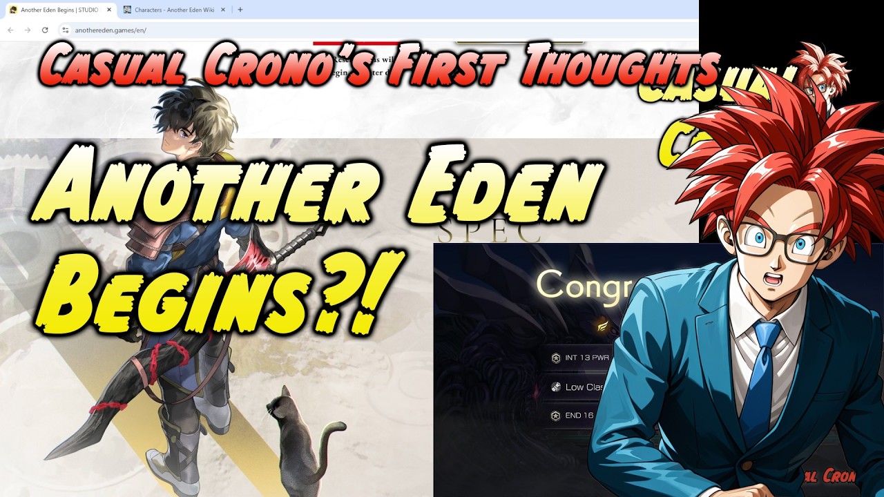 Casual Crono's Initial Reaction to Another Eden Begins