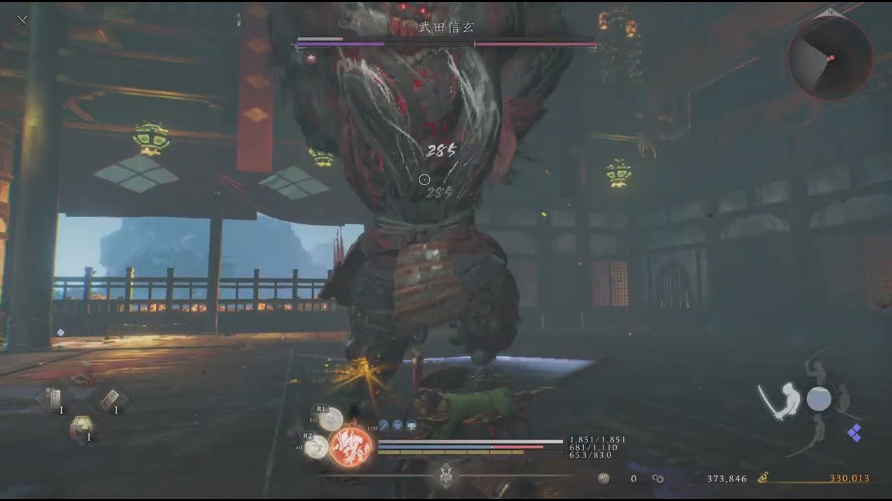 仁王３_VS武田四天王_3時間かけてようやく達成