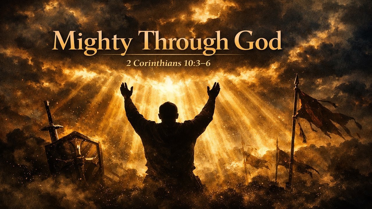 Mighty Through God | Spiritual Warfare Worship Song (2 Corinthians 10:3–6)