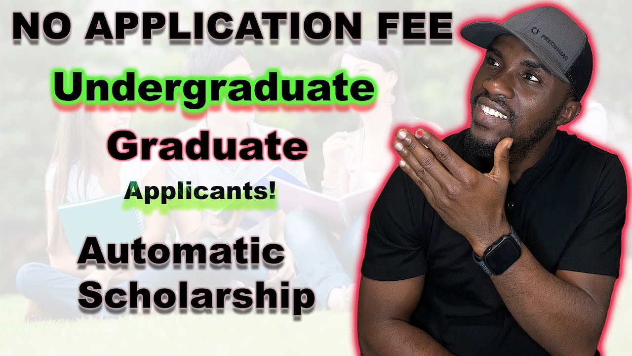 $40 & $50 Application fees waived, apply before the deadline! || Automatic Scholarship