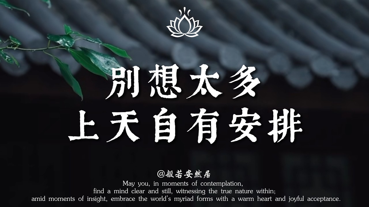 別再內耗了！50歲後，看透這四個字：上天自有安排。如果你覺得很累，那是你在和命較勁。【般若安然居】#能量療愈 #修心 #心灵感悟 #佛學 #人生感悟 #禅意生活 #心靈暖流
