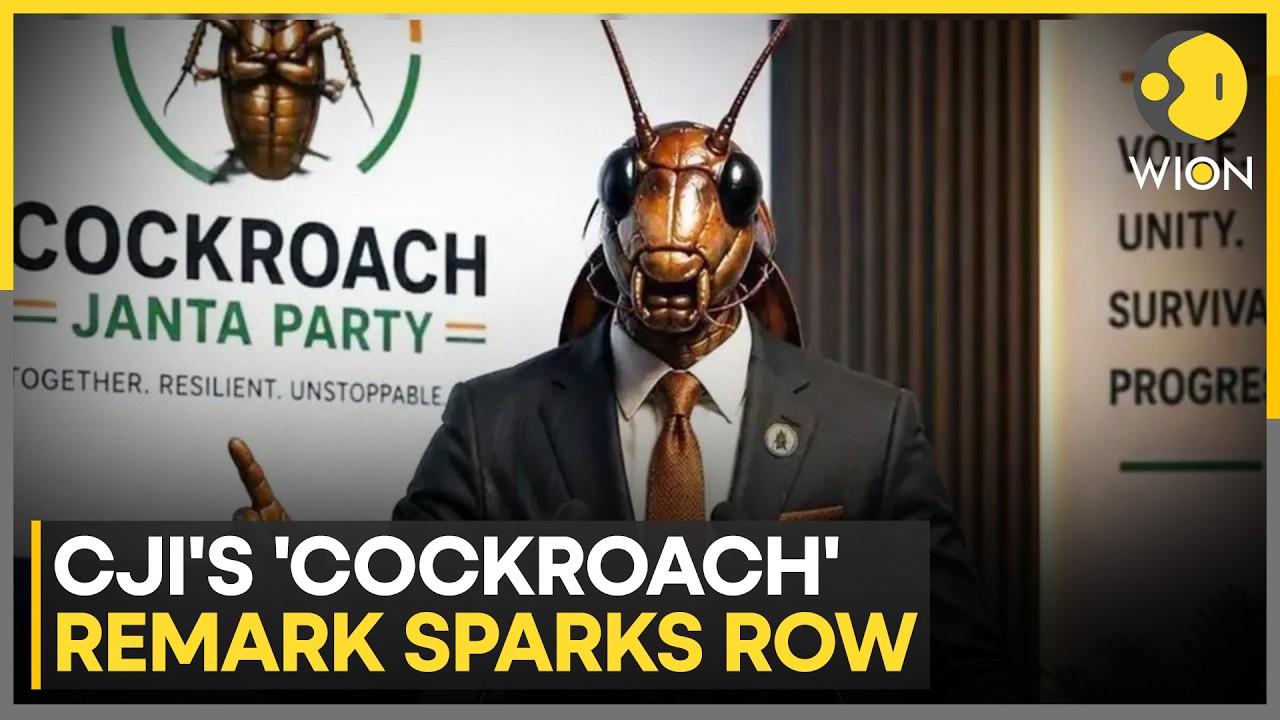CJI Referred to Youngsters as Cockroaches During a Hearing | WION News