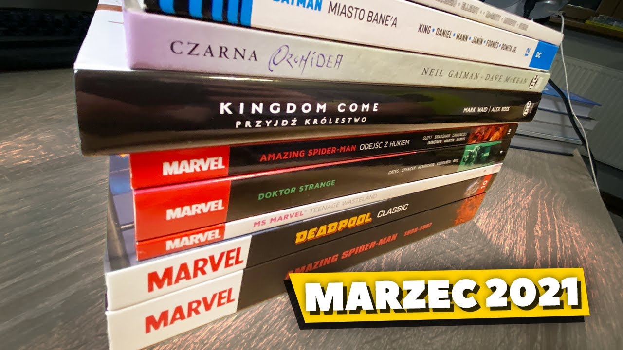 Unboxing marcowych komiksów Egmontu - Marvel, DC i inne.