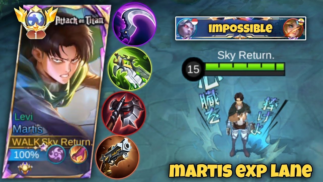 TOP GLOBAL MARTIS EXP LANE BEST BUILD & BEST ROTATION!! 😲 ( Must Watch ) MLBB
