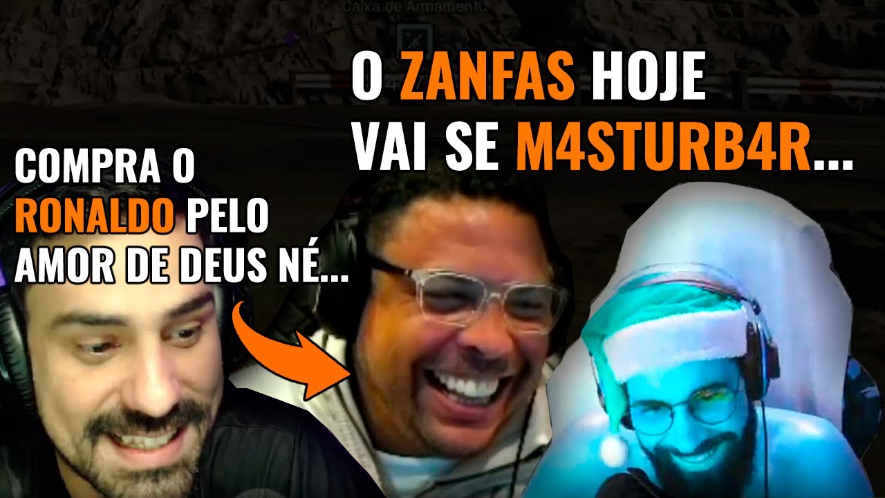 RONALDO FENÔMENO NÃO AGUENTOU A RESENHA DO SMZINHO ZANFAS FABIOCOG