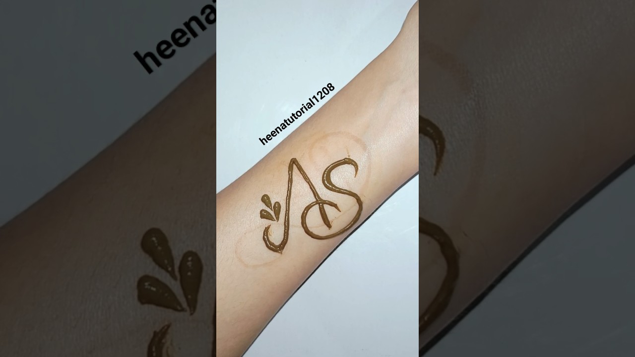 &hearts;️AS name mehndi design|#mehndi #shorts #shortvideo #shortsfeed #trending #youtubeshorts
