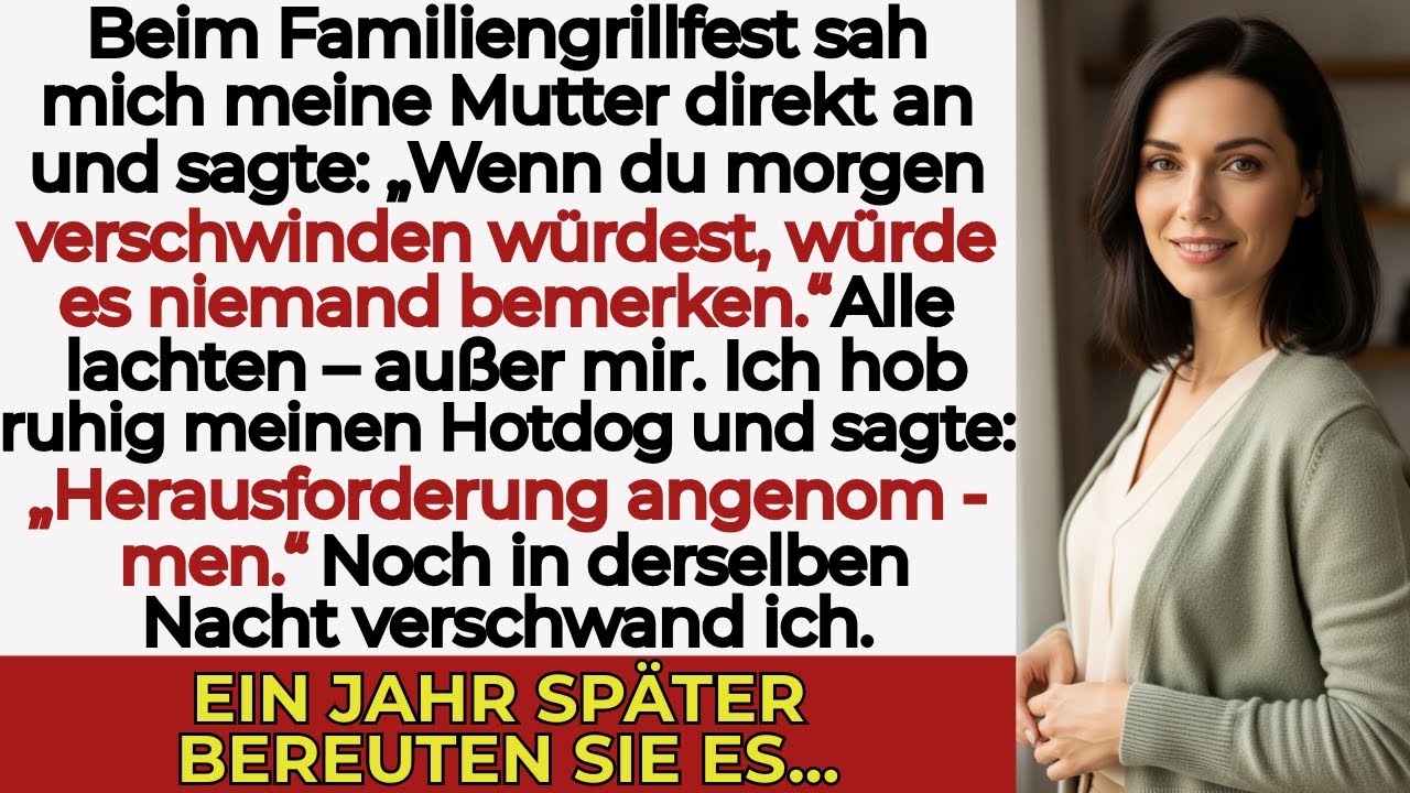 Meine Familie saß da, als meine Mutter flüsterte: 