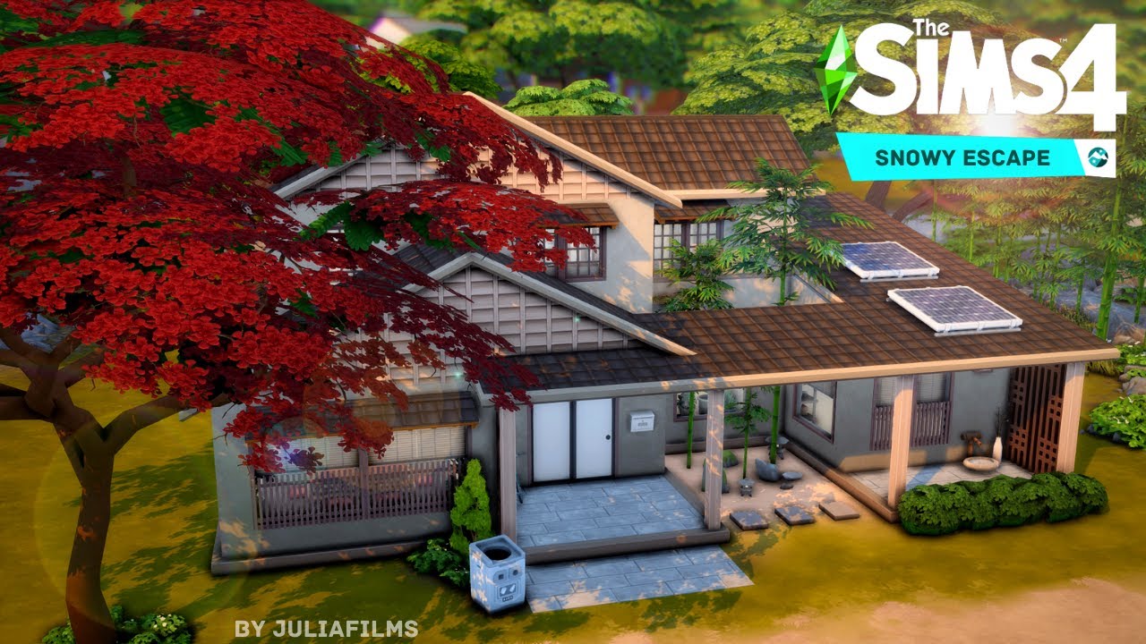 Снежные просторы│Строительство│Snowy escape│SpeedBuild [The Sims 4]