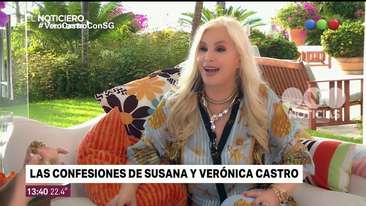 Susana Giménez y Verónica Castro juntas - El noticiero de la gente