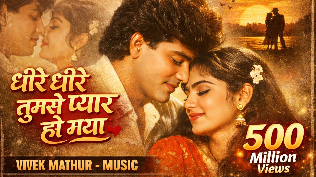 धीरे धीरे तुमसे प्यार हो गया ❤️ | Heart Touching Love Story Song | 90’s Romantic Song | VIVEK MATHUR