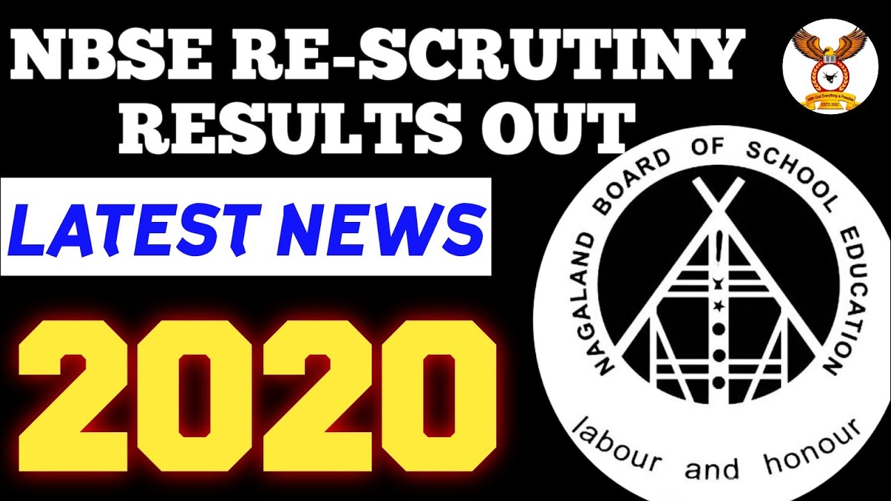 Nbse RE-SCRUTINY results out for 2020|Latest news by nbse|