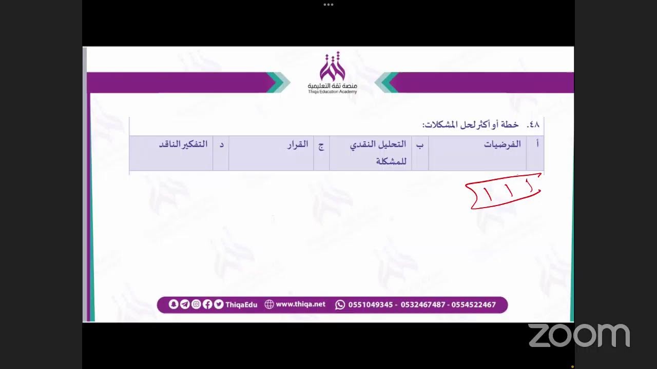الرخصة المهنية عام - التربية الأسرية - بث مباشر