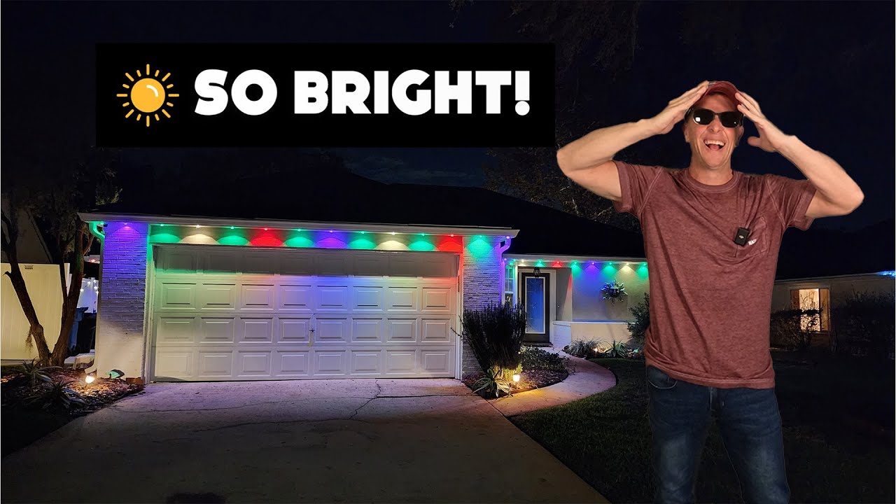 Govee Outdoor Permanent LED Lighting Pro completely transformed my house!
