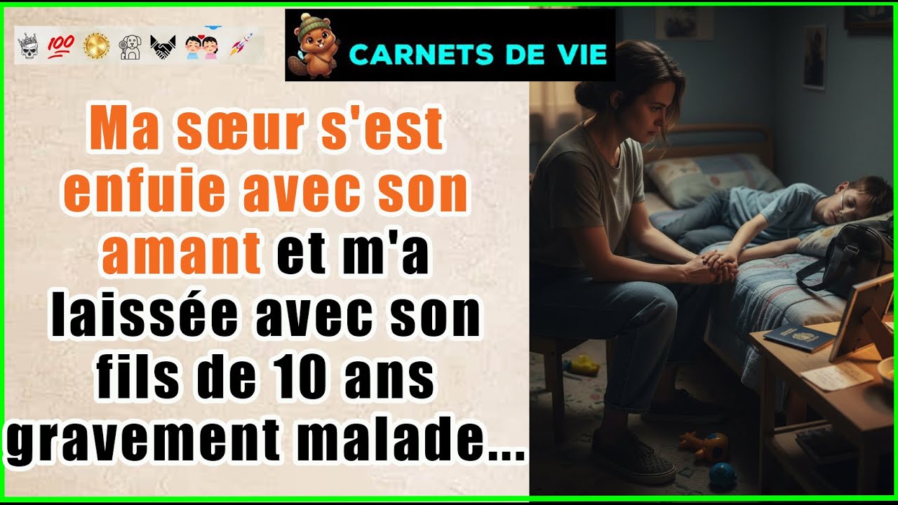 Ma sœur s'est enfuie avec son amant et m'a laissée avec son fils de 10 ans gravement malade...
