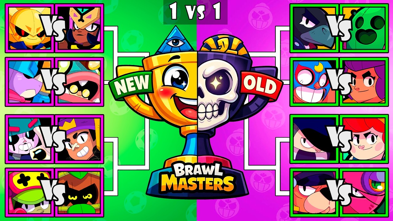 NEW vs OLD | Who Is The Best Brawler | Brawl Stars Tournament | Sirius & Najia New Brawlers