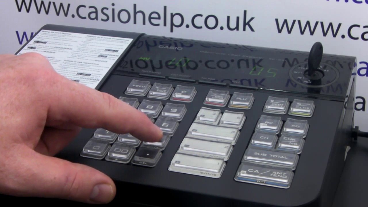 CASIO SE-S10 PCR-T280 HOW TO PROGRAM SHOP NAME INTO RECEIPT HEADER