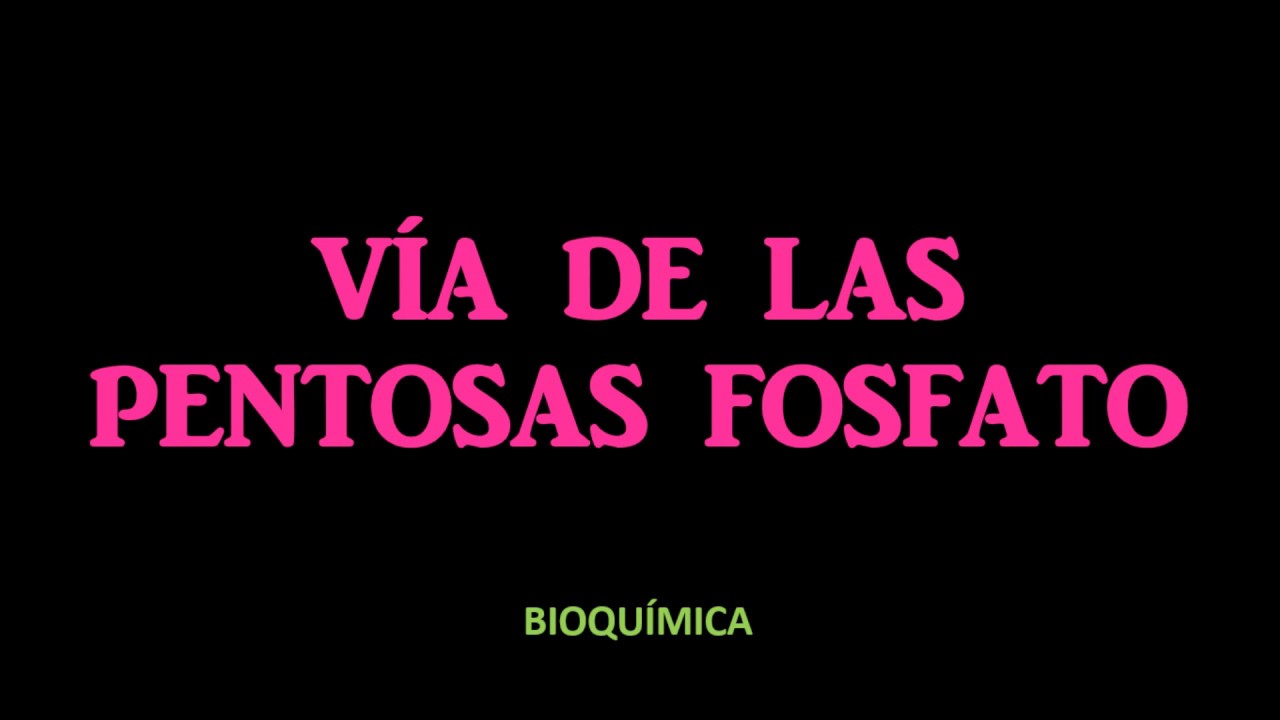 VÍA DE LAS PENTOSAS FOSFATO