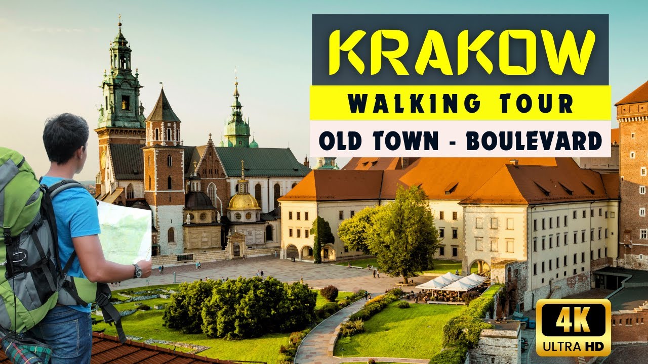 Krakow Walking Tour with Light Piano Music : Krakow Old Town Secrets to Vistula Boulevards.