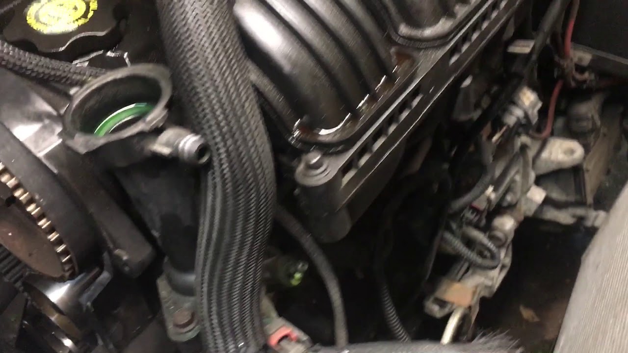 PT cruiser timing belt bracket removal explained