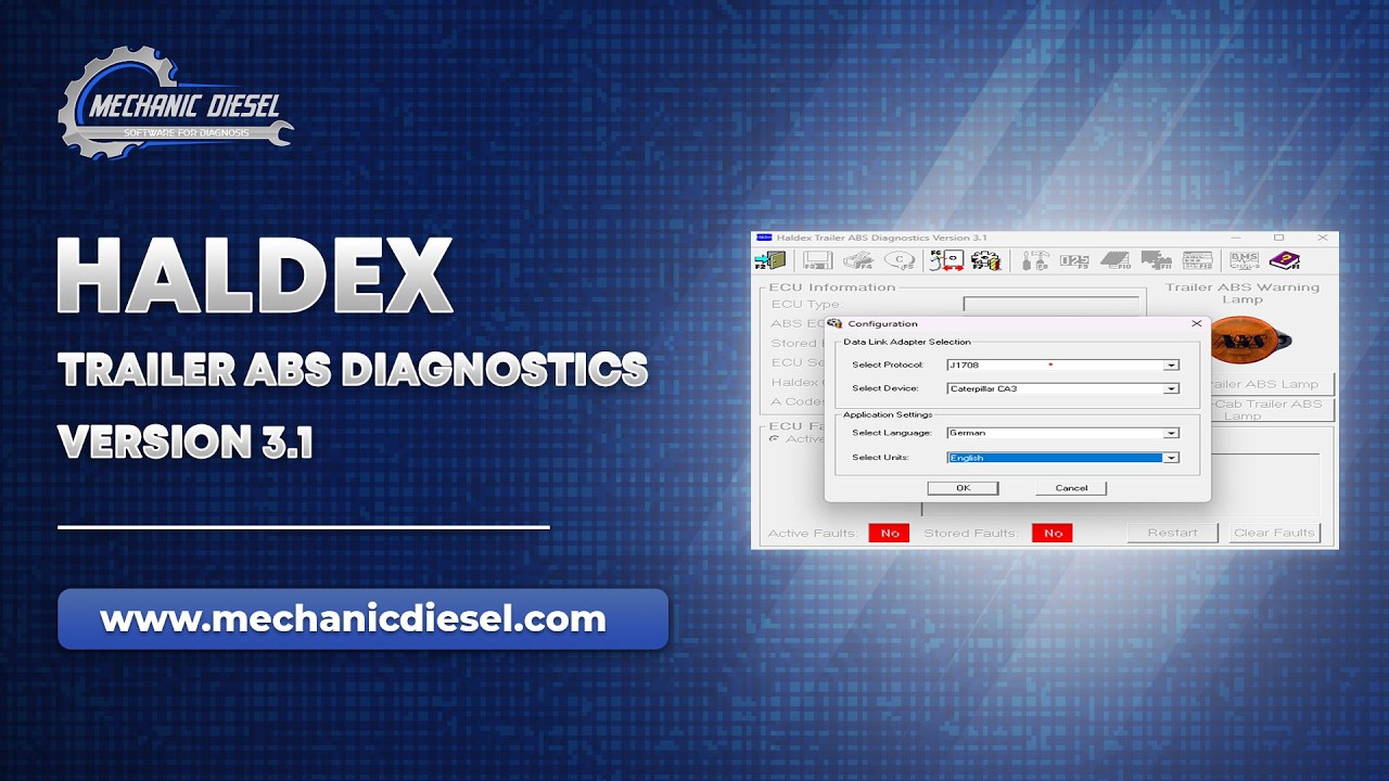 Exploration of HALDEX TRAILER ABS DIAGNOSTICS 3.1 Software Features